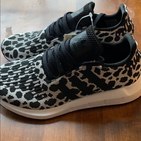 adidas Shoes - adidas Women's Black and White Leopard Print Sneakers Size 7